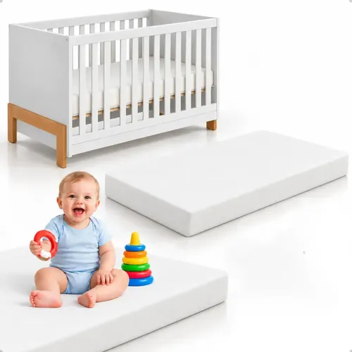 Colchão de Berço Americano Z.A Colchoes Espuma D18 130 cm x 70 cm Premium
