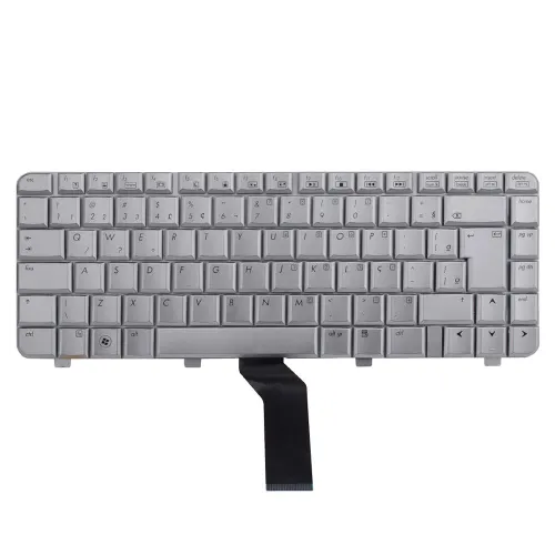 Teclado para Notebook Hp Part Number PK1303V05V0 ABNT2 - UK Style Prata