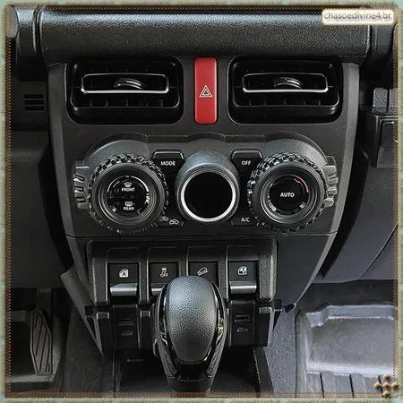 [Ykr] Anel de Acabamento do Botão Ar Condicionado Carro , AC , Adesivo para Jimny Nomade 2025 , Acessórios Interiores