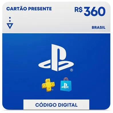 R$360 PlayStation Store - Cartão Presente Digital [Brasil]