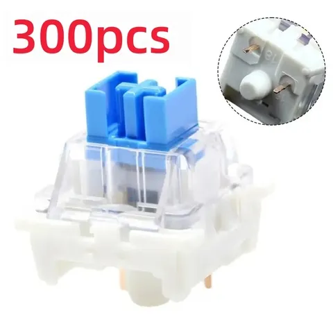 10/50/100/300 peças de interruptores de teclado, clickers de teclado, substituição de teclas, interruptor tátil de 3 pinos de plástico para acessórios de reposição