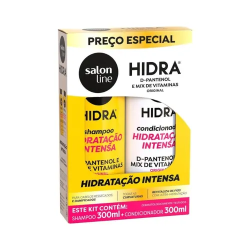 Kit Salon Line Hidra D-Pantenol e Mix de Vitaminas Shampoo e Condicion