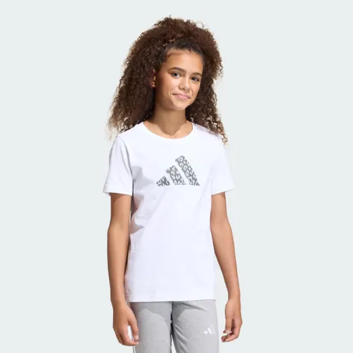 Camiseta Estampada Animal Print Infantil Kids adidas