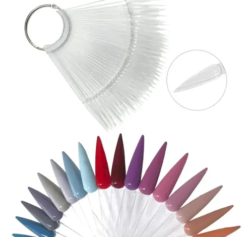 Mostruário Expositor Esmalte Unha Stiletto Transparente 50un