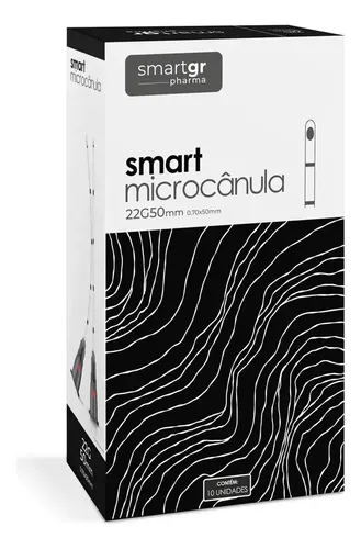 Smart Micro Cânula 22g/50mm (cx com 10) Smart Gr C/ Anvisa