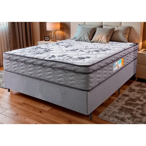 Cama Box Colchão OrtoFirm + Box Desmontável One Face Espuma D45