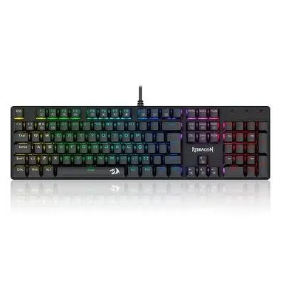 Teclado Mecânico Gamer Redragon Sindri, Rainbow, Preto - K671 (PT-BROWN)