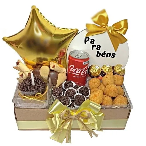 Cesta de Aniversário Box Parabéns Especial