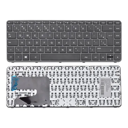 Teclado para Notebook Hp Part Number V139246ER1-BR ABNT2 - UK Style Preto