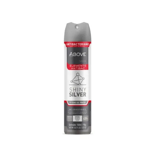 Desodorante Aerosol Above Zero Elements Shiny Silver Al 150ml