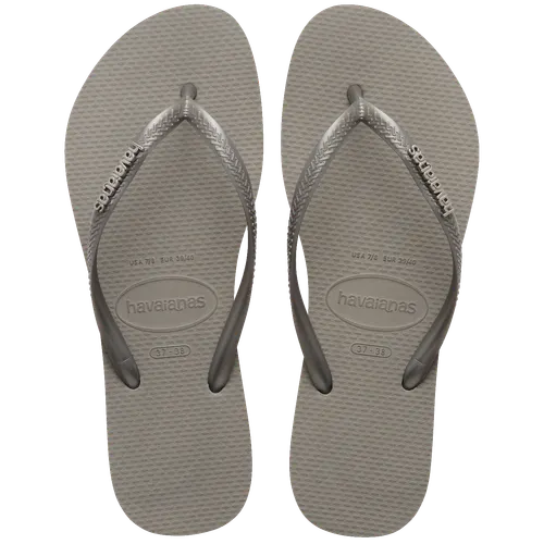 Chinelo Havaianas Slim Logo Metallic