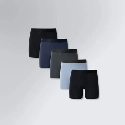 Kit 5 Cuecas Boxer Performance