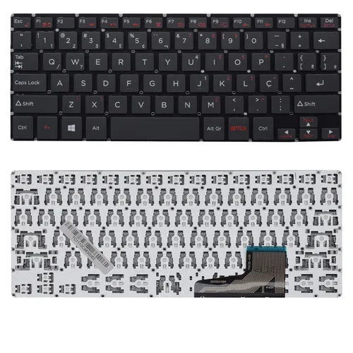 Teclado para Notebook Positivo Duo C4128B ABNT2 Preto