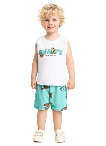 Conjunto Regata e Bermuda para Menino Branco