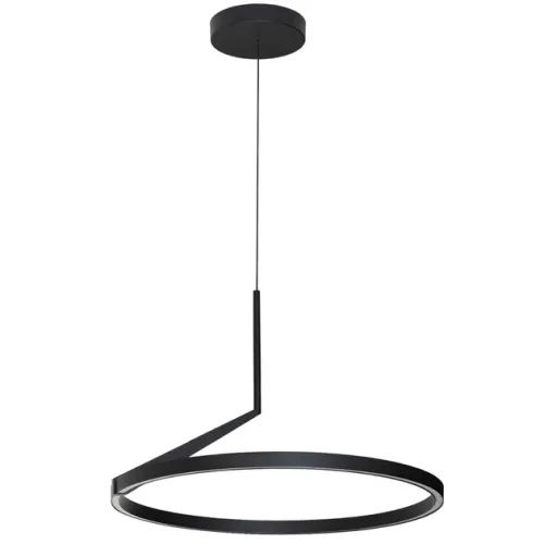 Pendente Led Dimerizável Alumínio 30w 3000k Circle - PRETO