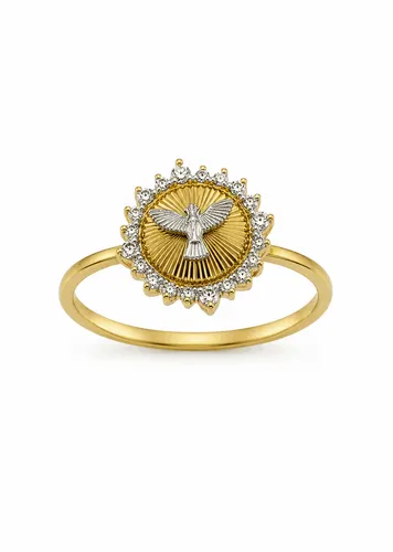 Anel Redondo Galeria Divino Espírito Santo em Ouro 18K