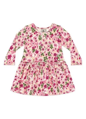 Vestido Bebê Menina em Cotton Estampado Floral Multicolor