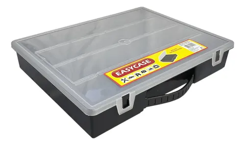 Maleta Organizadora Easy Case Polipropileno 18 Divisões com Alça Preta