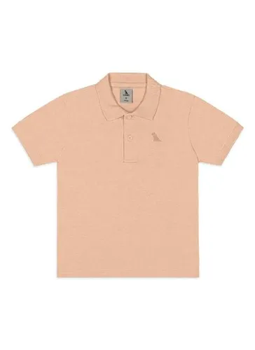 Polo Infantil para menino em Algodão Marrom Quimby