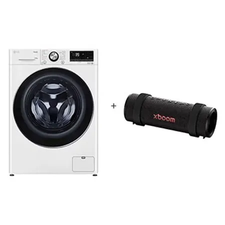 Lava e Seca LG Smart VC2 14kg Branca 127v + Caixa de Som Bluetooth LG xboom Grab by will.i.am - East LA - CV9014W.GRAB