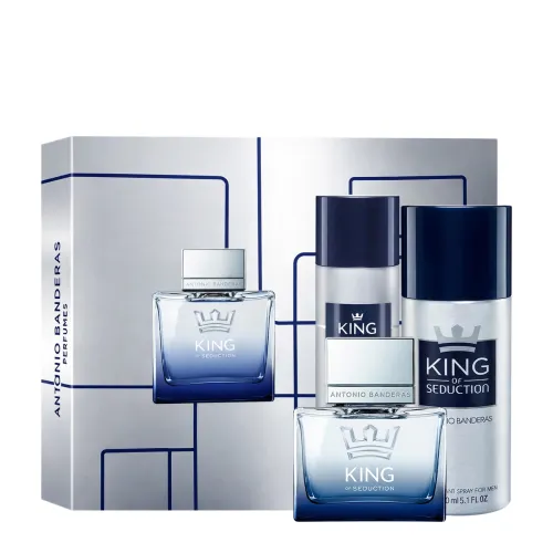 Kit Perfume King Of Seduction Antonio Banderas Eau de Toilette 100ml e Desodorante 150ml