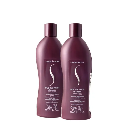 Kit 2 Shampoo Senscience True Hue Violet 280ml