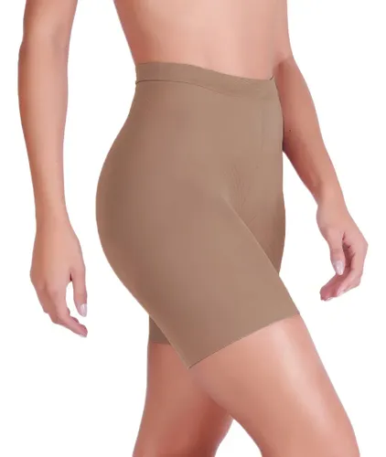 Shorts Cinta Modeladora Compressão Bermuda Selene 9815 Cor Pó de Arroz Tamanho P