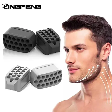Exercitador de mandíbula de silicone, toner facial e mandíbula, bola fitness, equipamento de tonificação de pescoço, ferramenta de beleza facial, exercitador de queixo duplo