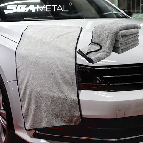 Toalha de Microfibra SEAMETAL para Lavagem de Carros, Alta Absorção de Água, Pano de Secagem Rápida, Panos para Cuidados com Detalhamento de Carros, Acessórios para Limpeza de Carros
