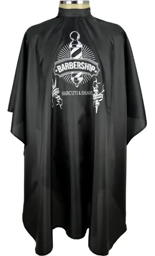 Capa de Corte Estampada Cabeleireiro / Barbeiro Barbershop tesouras