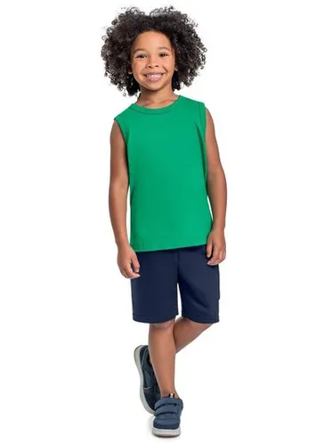 Regata em Meia Malha para Menino (Verde) Bee Loop