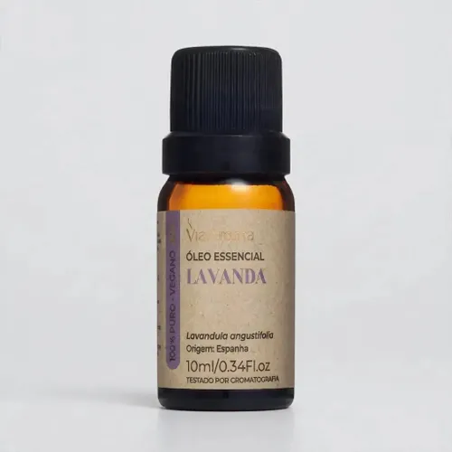 Oleo Essencial Lavanda Via Aroma 10ml Puro e Natural
