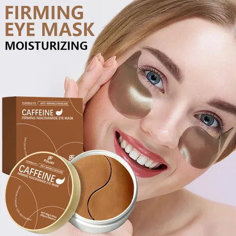 Conjunto de 30 Patches para Olhos com Cafeína FDUAY, Clareadores e Firmadores para Cuidados com a Pele Abaixo dos Olhos com Cafeína e Niacinamida para um Visual Revigorado