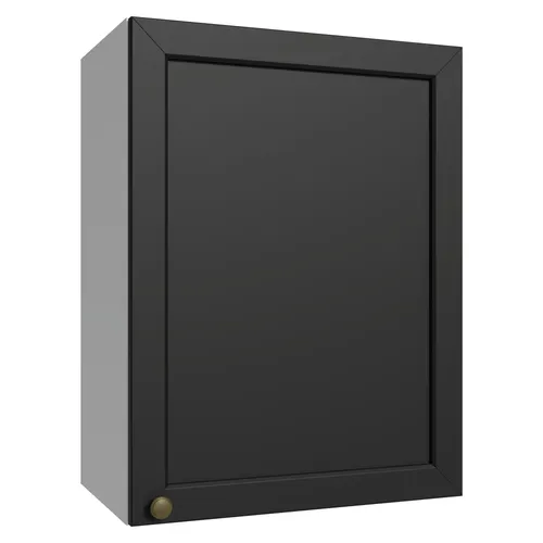 Armário Aéreo 50 cm 1 Porta Branco/Preto Vik Madesa