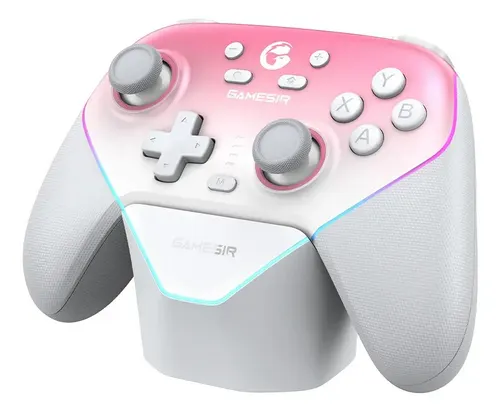 Controle Gamesir Super Nova sem Fio para Pc Switch Ios Android hall EfFeCt Anti Drift Rgb Rosa