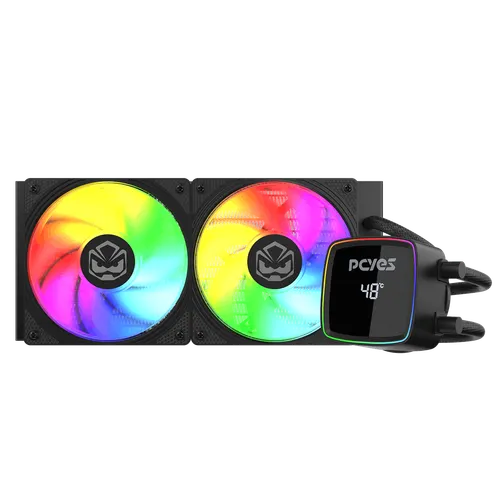 Water Cooler PCYES DULEY 240MM BLACK VULCAN ARGB 240MM – WCDLY240