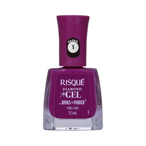 Esmalte Risqué Dimond Gel Divas no Poder Puro Luxo 9,5ml