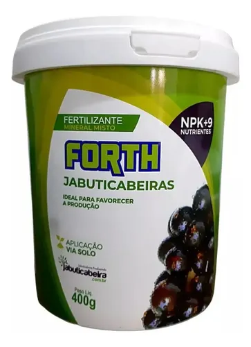 Adubo Forth para Jabuticabeiras NPK, Farelado de 400g