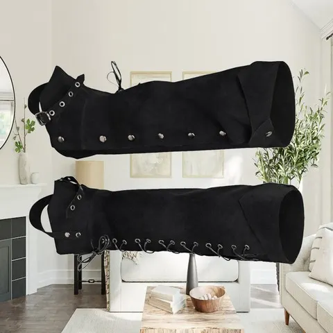 Capas para botas Steampunk, protetores de perna, capas de camurça para botas de pirata, polainas medievais, sapatos de cavaleiro gótico com cadarço, capas para sapatos, Halloween, cosplay.