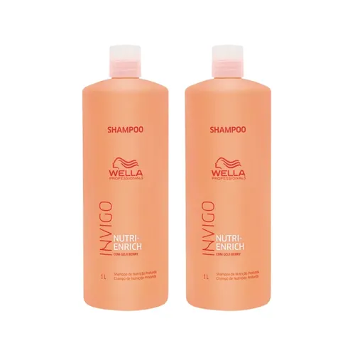 Kit 2 Shampoo Wella Invigo Nutri-Enrich 1 Litro