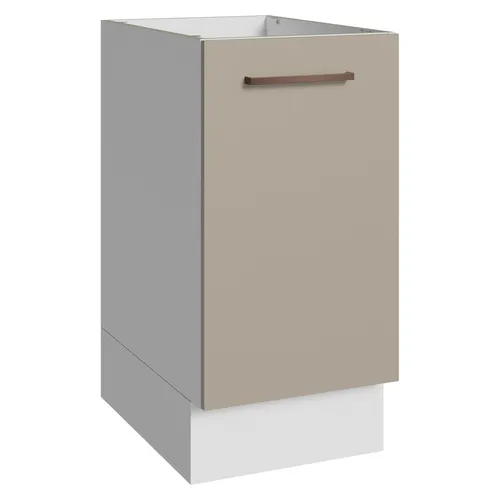 Balcão de Cozinha 40 cm 1 Porta (Sem Tampo) Branco/Crema Agata Madesa