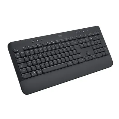 Teclado sem Fio Logitech Signature K650, Bluetooth, USB, Com Apoio para as Mãos, US, Grafite - 920-010911