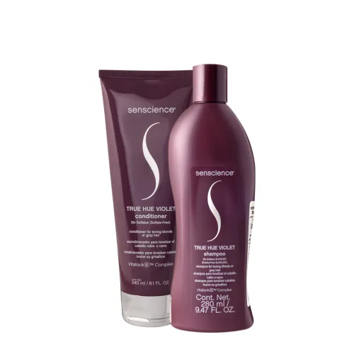 Kit Senscience True Hue Violet Shampoo 280ml e Condicionador 240ml