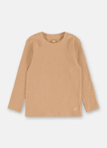 Blusa Confortável Infantil Feminina Manga Longa Bege