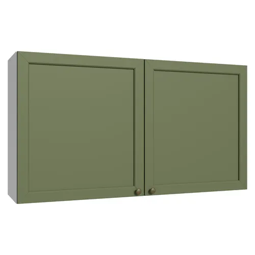 Armário Aéreo 120 cm 2 Portas Branco/Verde Vik Madesa