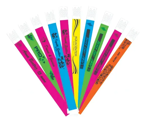 100 Pulseira Identificação Personalizada Festa Balada Evento