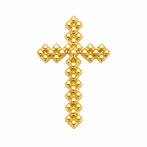Pingente Cruz Quadrada em Ouro 18K