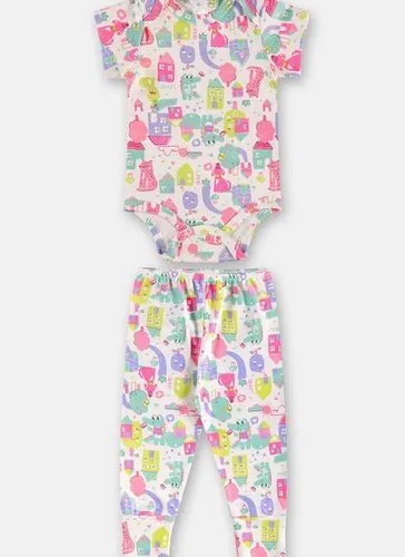 Conjunto Essential Body e Calça Bebê Menina Branco