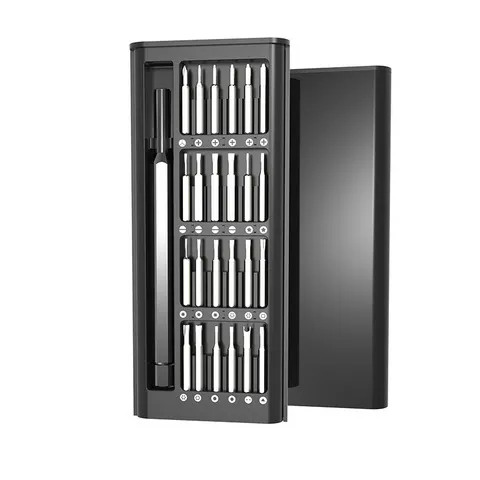 Conjunto de chave de fenda magnética 24 em 1, kit de bits, eletrônica de precisão, computador, pc, telefone, desmontagem, ferramenta de manutenção multifuncional