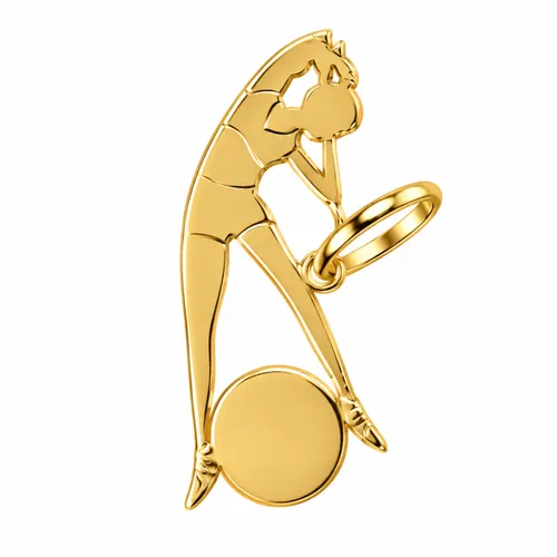 Pingente Atleta Vôlei em Ouro 18K